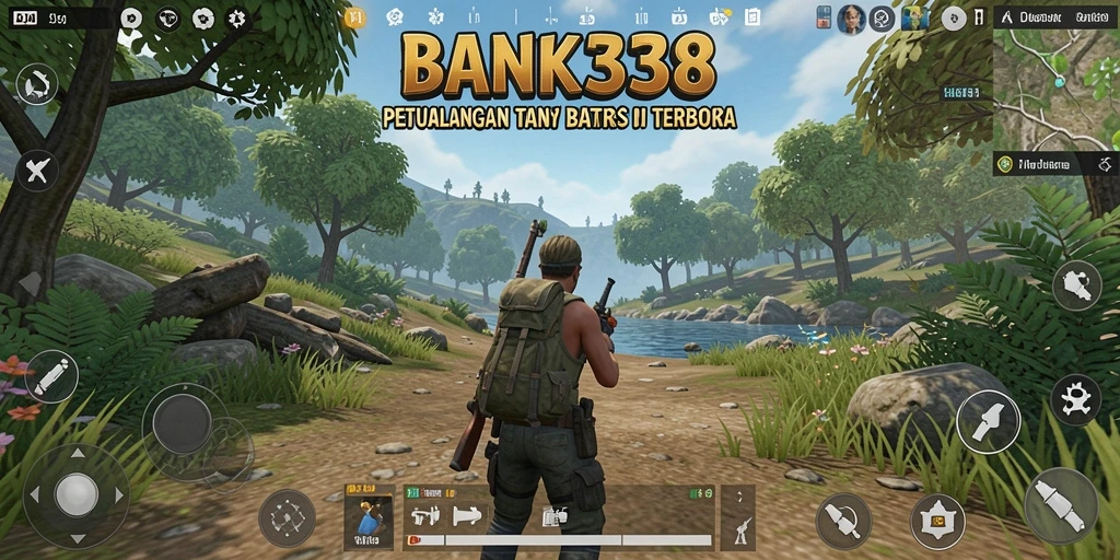 Tampilan aksi epik dalam gameplay dunia terbuka BANK338.