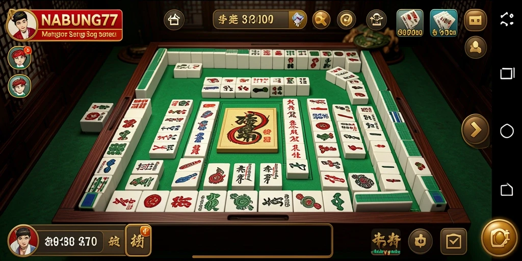Tampilan gameplay Mahjong yang menantang dan seru.