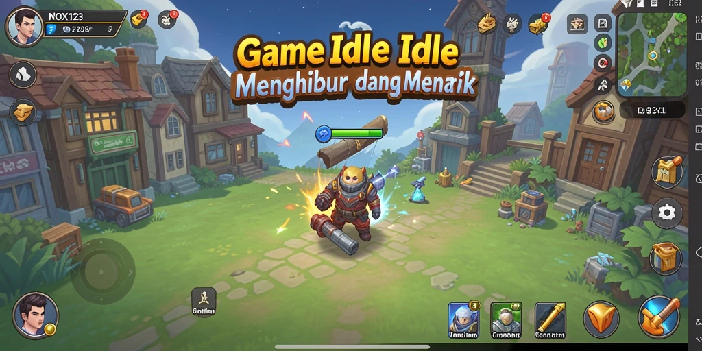 Gameplay menarik DOX123 yang penuh warna dan menyenangkan.