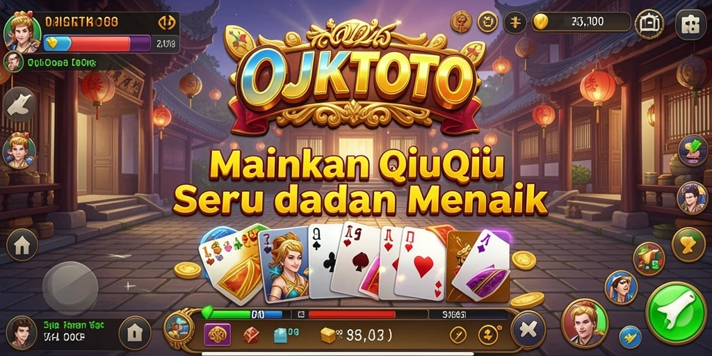 Screenshot OJKTOTO menampilkan suasana gameplay QiuQiu yang menegangkan.