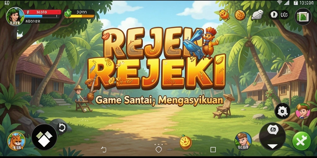 Tampilan gameplay seru dan interaktif dari REJEKI.