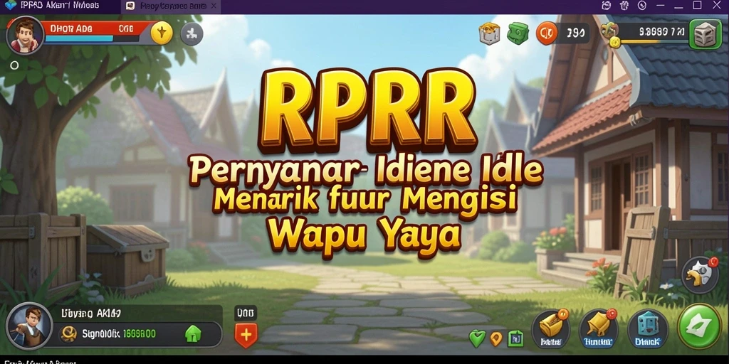 Screenshot RPRR menunjukkan gameplay Idle yang mengasyikkan.