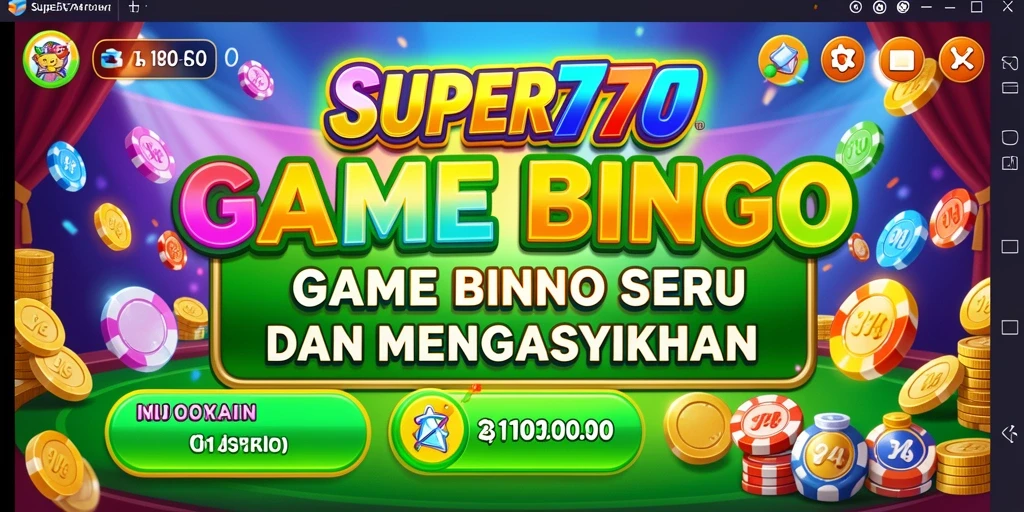 Screenshot gameplay <strong>SUPER777</strong> menampilkan keseruan bermain Bingo secara langsung.